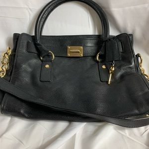 Michael Kors Black Calf Hamilton Leather Bag